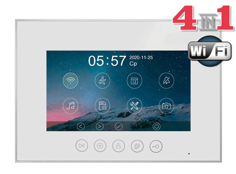 Монитор видеодомофонаMarilyn HD Wi-Fi s VZ (white)